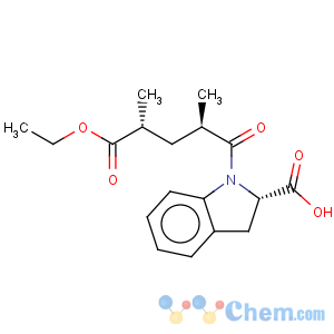 CAS No:82924-03-6 1H-Indole-1-pentanoicacid, 2-carboxy-2,3-dihydro-a,g-dimethyl-d-oxo-, a-ethyl ester, (aR,gR,2S)-