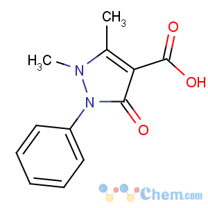 CAS No:83-10-3 1,5-dimethyl-3-oxo-2-phenylpyrazole-4-carboxylic acid