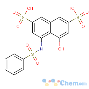 CAS No:83-22-7 4-(benzenesulfonamido)-5-hydroxynaphthalene-2,7-disulfonic acid