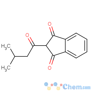 CAS No:83-28-3 2-(3-methylbutanoyl)indene-1,3-dione
