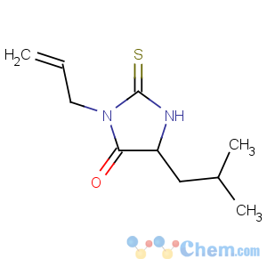 CAS No:830-89-7 5-(2-methylpropyl)-3-prop-2-enyl-2-sulfanylideneimidazolidin-4-one