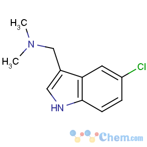 CAS No:830-94-4 1-(5-chloro-1H-indol-3-yl)-N,N-dimethylmethanamine