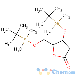 CAS No:83159-91-5 (4S,<br />5R)-4-[tert-butyl(dimethyl)silyl]oxy-5-[[tert-butyl(dimethyl)silyl]<br />oxymethyl]oxolan-2-one