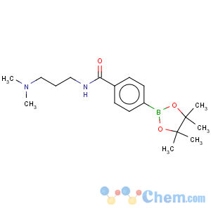 CAS No:832114-10-0 n-(3-dimethylaminopropyl)-4-(4,4,5,5-tetramethyl-1,3,2-dioxaborolan-2-yl)benzamide