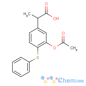 CAS No:83237-49-4 2-(3-acetyloxy-4-phenylsulfanylphenyl)propanoic acid
