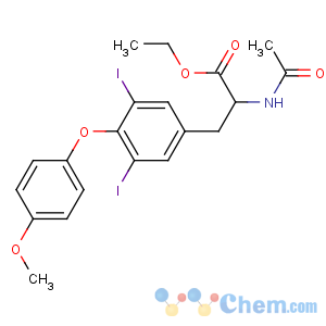 CAS No:83249-56-3 ethyl 2-acetamido-3-[3,5-diiodo-4-(4-methoxyphenoxy)phenyl]propanoate