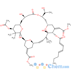 CAS No:83314-01-6 2,4-Octadienoic acid,(1S,3S,5Z,7R,8E,11S,12S,13E,15S,17R,21R,23R,25S)-25-(acetyloxy)-1,11,21-trihydroxy-17-[(1R)-1-hydroxyethyl]-5,13-bis(2-methoxy-2-oxoethylidene)-10,10,26,26-tetramethyl-19-oxo-18,27,28,29-tetraoxatetracyclo[21.3.1.13,7.111,15]nonacos-8-en-12-ylester, (2E,4E)-