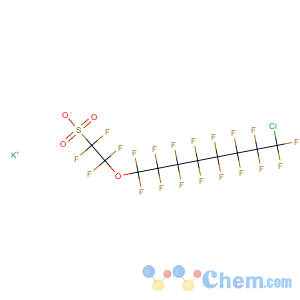 CAS No:83329-89-9 Ethanesulfonic acid,2-[(8-chloro-1,1,2,2,3,3,4,4,5,5,6,6,7,7,8,8-hexadecafluorooctyl)oxy]-1,1,2,2-tetrafluoro-,potassium salt (1:1)