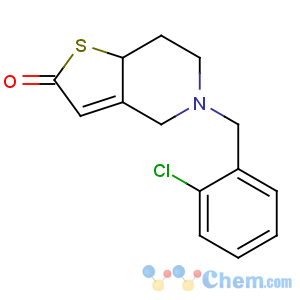 CAS No:83427-51-4 5-[(2-Chlorophenyl)methyl]-5,6,7,7a-tetrahydrothieno[3,2-c]pyridin-2(4H)-one