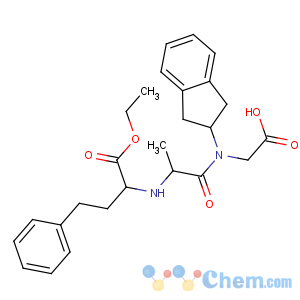 CAS No:83435-66-9 2-[2,<br />3-dihydro-1H-inden-2-yl-[(2S)-2-[[(2S)-1-ethoxy-1-oxo-4-phenylbutan-2-<br />yl]amino]propanoyl]amino]acetic acid