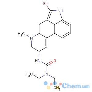 CAS No:83455-48-5 3-[(6aR,9S)-5-bromo-7-methyl-6,6a,8,9-tetrahydro-4H-indolo[4,<br />3-fg]quinoline-9-yl]-1,1-diethylurea