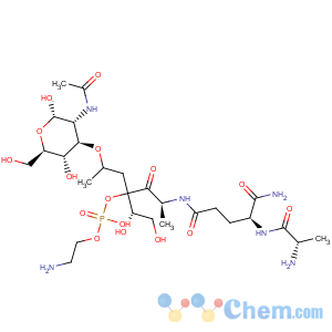 CAS No:83461-56-7 n-acetylmuramyl-alanyl-isoglutaminyl-alanyl-sn-glycero-3-phosphoethano lamine