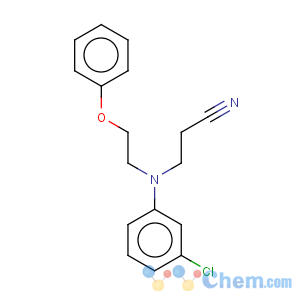 CAS No:83543-34-4 Propanenitrile,3-[(3-chlorophenyl)(2-phenoxyethyl)amino]-