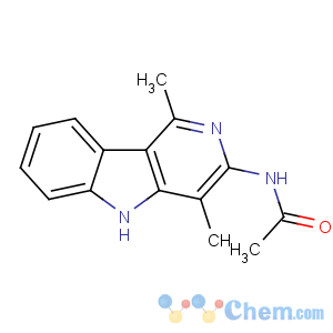 CAS No:83584-84-3 Acetamide, N-(1,4-dimethyl-5H-pyrido(4,3-b)indol-3-yl)-