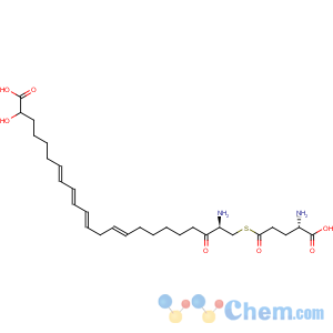 CAS No:83851-42-7 L-Cysteine, L-g-glutamyl-S-[(1R,2E,4E,6Z,9Z)-1-[(1S)-4-carboxy-1-hydroxybutyl]-2,4,6,9-pentadecatetraenyl]-(9CI)