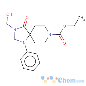 CAS No:83863-45-0 Ethyl 3-(hydroxymethyl)-4-oxo-1-phenyl-1,3,8-triazaspiro[4,5]decane-8-carboxylate