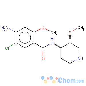 CAS No:83863-69-8 Benzamide,4-amino-5-chloro-2-methoxy-N-[(3R,4S)-3-methoxy-4-piperidinyl]-, rel-