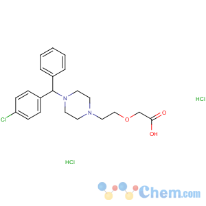 CAS No:83881-52-1 2-[2-[4-[(4-chlorophenyl)-phenylmethyl]piperazin-1-yl]ethoxy]acetic<br />acid