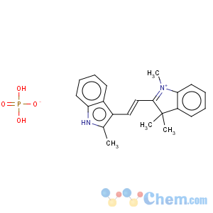 CAS No:83969-07-7 1,3,3-trimethyl-2-[2-(2-methyl-1h-indol-3-yl)vinyl]-3h-indolium dihydrogen phosphate