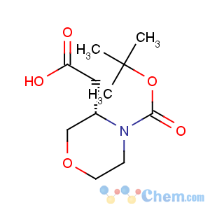 CAS No:839710-38-2 3-Morpholineaceticacid, 4-[(1,1-dimethylethoxy)carbonyl]-, (3S)-