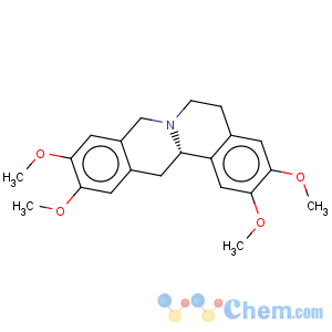 CAS No:84-38-8 6H-Dibenzo(a,g)quinolizine, 5,8,13,13a-tetrahydro-2,3,9,10-tetramethoxy-