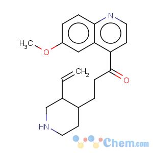 CAS No:84-55-9 1-Propanone,3-[(3R,4R)-3-ethenyl-4-piperidinyl]-1-(6-methoxy-4-quinolinyl)-