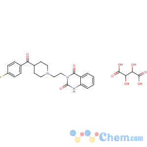 CAS No:84001-70-7 2,3-dihydroxybutanedioic acid; 3-[2-[4-(4-fluorobenzoyl)-1-piperidyl]ethyl]-1H-quinazoline-2,4-dione