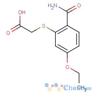 CAS No:84029-50-5 Acetic acid,2-[[2-(aminocarbonyl)-5-ethoxyphenyl]thio]-