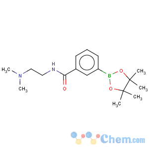 CAS No:840521-76-8 Benzamide,N-[2-(dimethylamino)ethyl]-3-(4,4,5,5-tetramethyl-1,3,2-dioxaborolan-2-yl)-