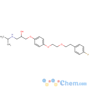 CAS No:84057-96-5 (2S)-1-[4-[2-[2-(4-fluorophenyl)ethoxy]ethoxy]phenoxy]-3-(propan-2-<br />ylamino)propan-2-ol