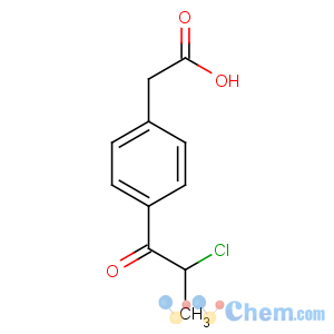 CAS No:84098-73-7 2-[4-(2-chloropropanoyl)phenyl]acetic acid