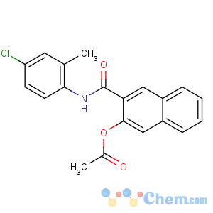 CAS No:84100-16-3 2-Naphthalenecarboxamide,3-(acetyloxy)-N-(4-chloro-2-methylphenyl)-