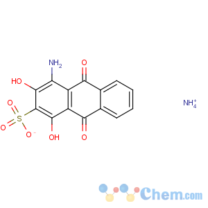 CAS No:84100-72-1 2-Anthracenesulfonicacid, 4-amino-9,10-dihydro-1,3-dihydroxy-9,10-dioxo-, ammonium salt (1:1)