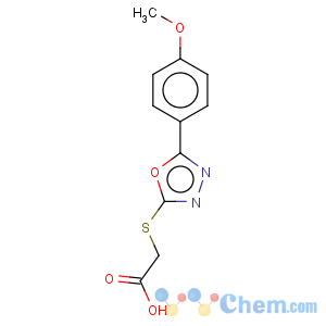 CAS No:84160-41-8 Acetic acid,2-[[5-(4-methoxyphenyl)-1,3,4-oxadiazol-2-yl]thio]-