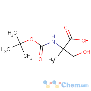CAS No:84311-19-3 (2S)-3-hydroxy-2-methyl-2-[(2-methylpropan-2-yl)oxycarbonylamino]<br />propanoic acid