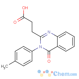 CAS No:84312-87-8 3-[3-(4-methylphenyl)-4-oxoquinazolin-2-yl]propanoic acid