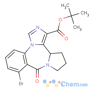 CAS No:84379-13-5 9H-Imidazo[1,5-a]pyrrolo[2,1-c][1,4]benzodiazepine-1-carboxylicacid, 8-bromo-11,12,13,13a-tetrahydro-9-oxo-, 1,1-dimethylethyl ester, (13aS)-