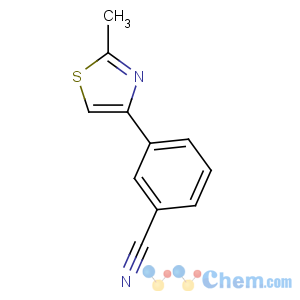 CAS No:844891-06-1 3-(2-methyl-1,3-thiazol-4-yl)benzonitrile