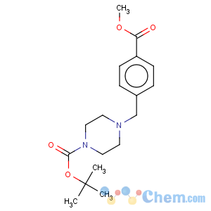 CAS No:844891-11-8 1-Piperazinecarboxylicacid, 4-[[4-(methoxycarbonyl)phenyl]methyl]-, 1,1-dimethylethyl ester