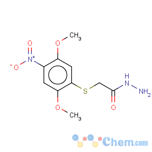 CAS No:844891-25-4 Acetic acid,2-[(2,5-dimethoxy-4-nitrophenyl)thio]-, hydrazide
