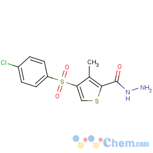 CAS No:845266-19-5 4-(4-chlorophenyl)sulfonyl-3-methylthiophene-2-carbohydrazide
