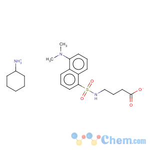 CAS No:84560-02-1 4-(((5-(Dimethylamino)-1-naphthyl)sulphonyl)amino)butyric acid, compound with cyclohexylamine (1:1)