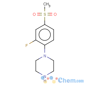 CAS No:845616-10-6 Piperazine,1-[2-fluoro-4-(methylsulfonyl)phenyl]-
