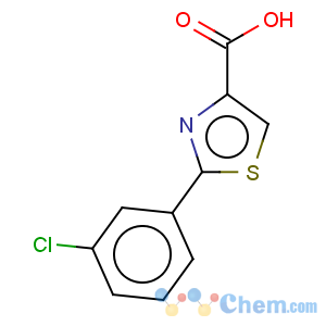 CAS No:845885-82-7 4-Thiazolecarboxylicacid, 2-(3-chlorophenyl)-