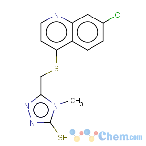 CAS No:845885-91-8 3H-1,2,4-Triazole-3-thione,5-[[(7-chloro-4-quinolinyl)thio]methyl]-2,4-dihydro-4-methyl-