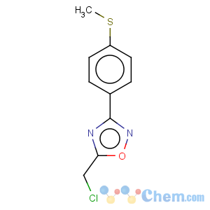 CAS No:845887-08-3 1,2,4-Oxadiazole,5-(chloromethyl)-3-[4-(methylthio)phenyl]-