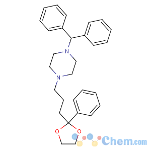 CAS No:84625-59-2 1-benzhydryl-4-[3-(2-phenyl-1,3-dioxolan-2-yl)propyl]piperazine