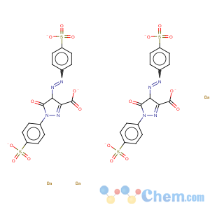 CAS No:84681-80-1 barium 4,5-dihydro-5-oxo-1-(4-sulphonatophenyl)-4-[(4-sulphonatophenyl)azo]-1H-pyrazole-3-carboxylate (3:2)