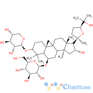 CAS No:84687-43-4 beta-D-Glucopyranoside, (3beta,6alpha,16beta,20R,24S)-20,24-epoxy-16,25-dihydroxy-3-(beta-D-xylopyranosyloxy)-9,19-cyclolanostan-6-yl
