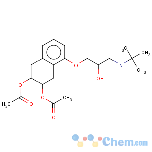 CAS No:84742-92-7 2,3-Naphthalenediol,5-[3-[(1,1-dimethylethyl)amino]-2-hydroxypropoxy]-1,2,3,4-tetrahydro-,2,3-diacetate